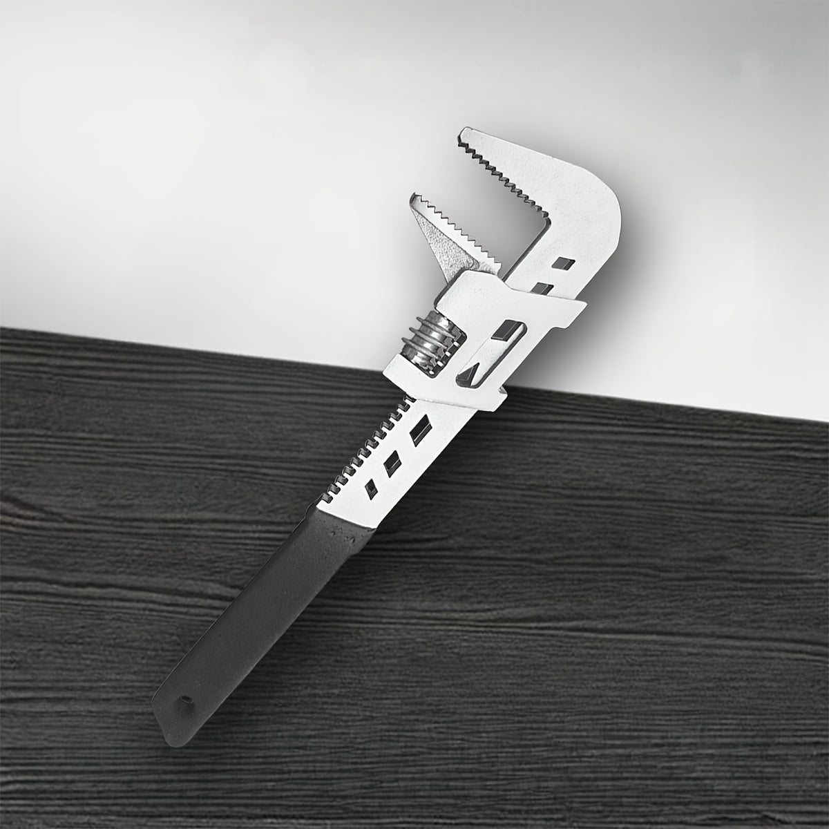 Large Opening Adjustable Wrench for Pipes and Fittings, Auto Repair