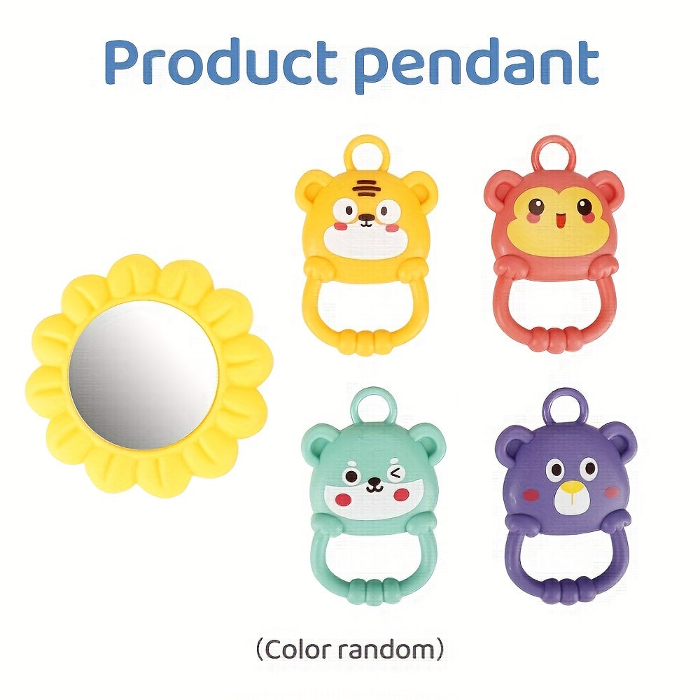 Soft Removable Pads for Kids on Blue Play Mat with Musical Piano and Bell Stand