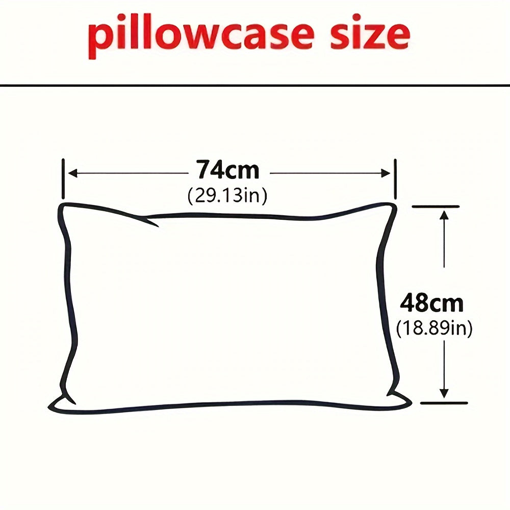 Microfiber Pillowcase Solid Color Breathable Skin-Friendly Allergy-Resistant Envelope Closure