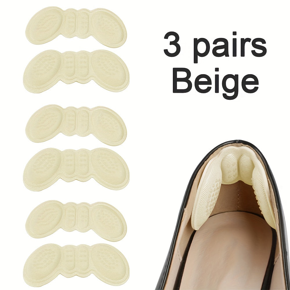 Women Clear Heel Pad Protectors 3 Pairs Adhesive Scuff Guards