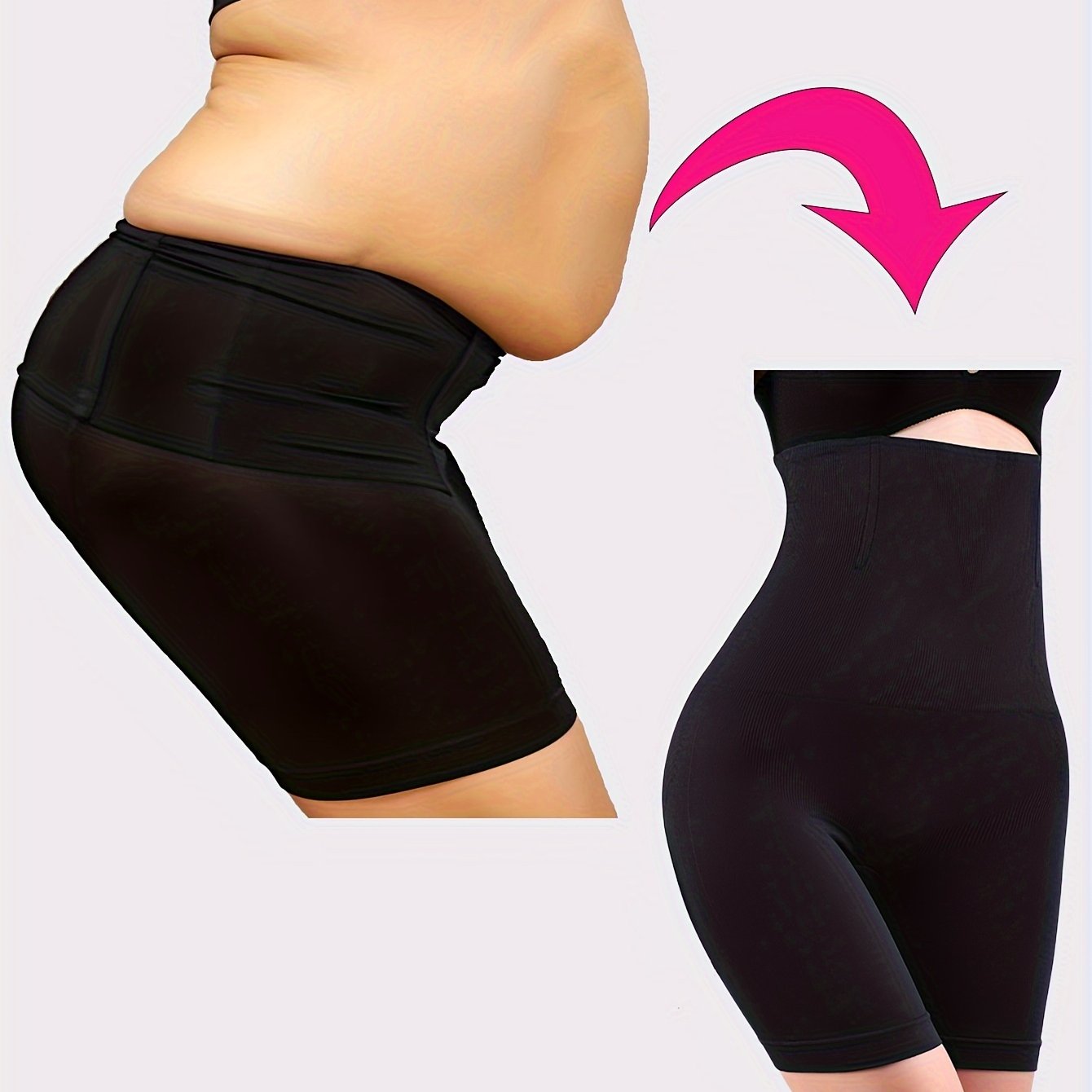 Women’s High-Waist Seamless Shapewear Pants Tummy Control Butt Lifting Slimming