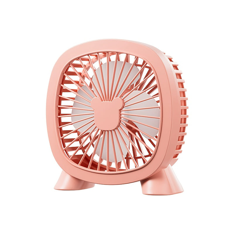 Portable USB desk fan operates at ≤36V for home office dorm outdoor use great summer gift