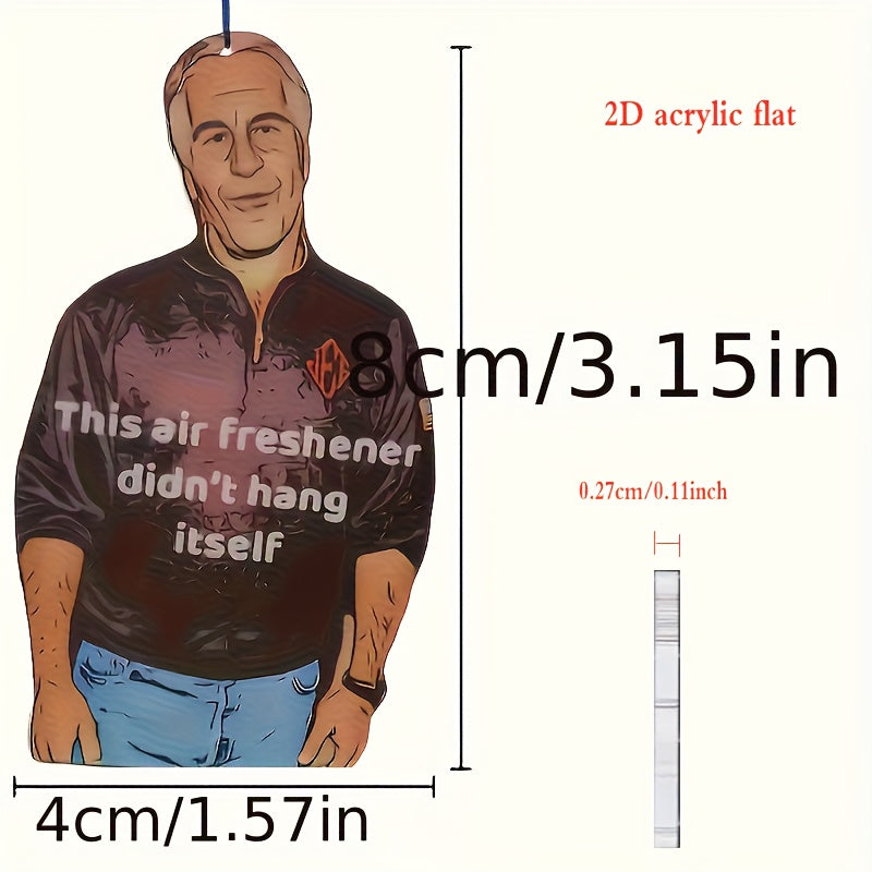 Umumiy foydalanish uchun akril avtomobil orqa ko‘zg‘u pendenti 2D tekis kulgili bezak