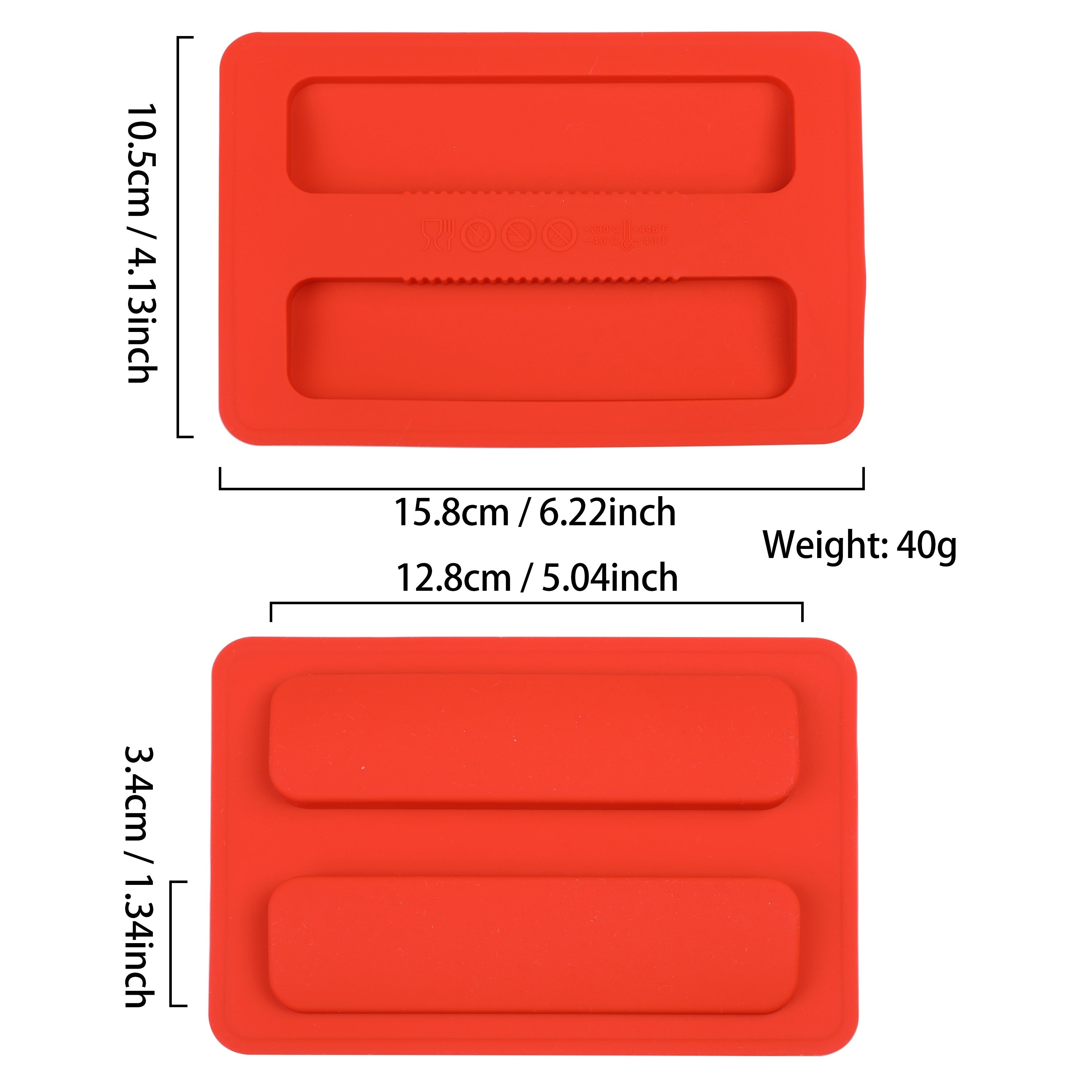 Red Dustproof Toaster Cover BPA-Free Silicone Kitchen Appliance Protector