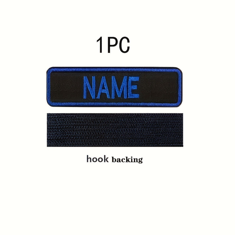 Personalized Embroidered Name Patch for Clothing and Backpacks 7.62x2.54 cm Polyester