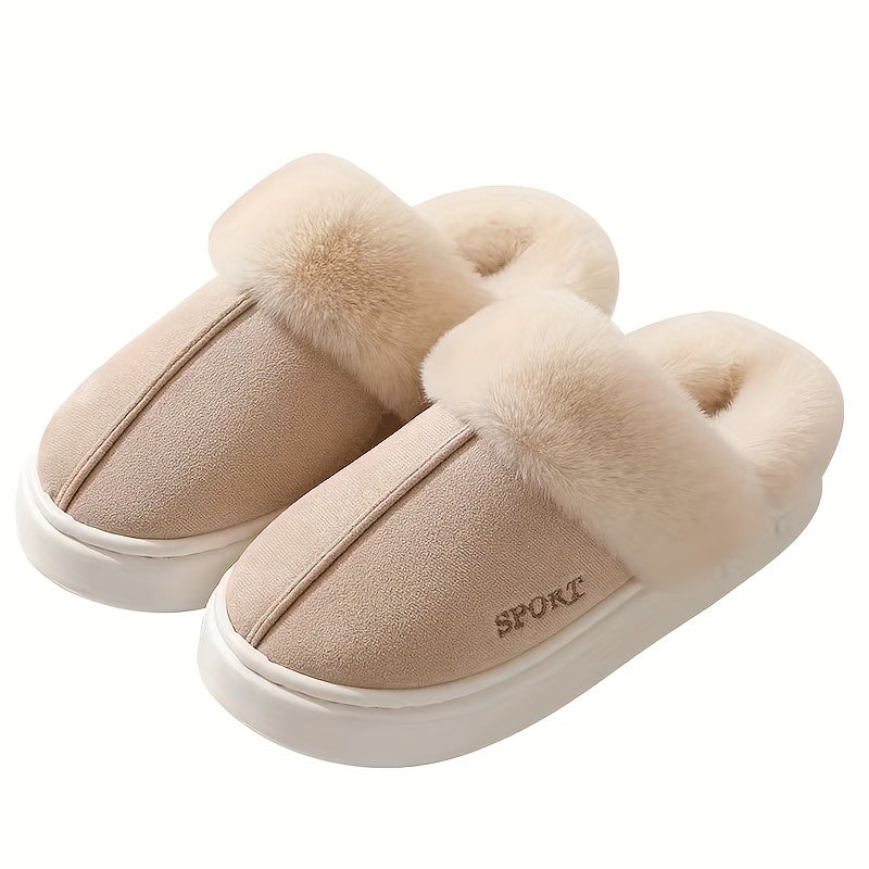 Juftlar uchun iliq va yumshoq qish poyabzallari, ichki qismi to'quv bilan qoplangan va ichki yoki tashqi foydalanish uchun sirpanmaydigan kauchuk taglikka ega. Uyda qulay dam olish uchun ideal.