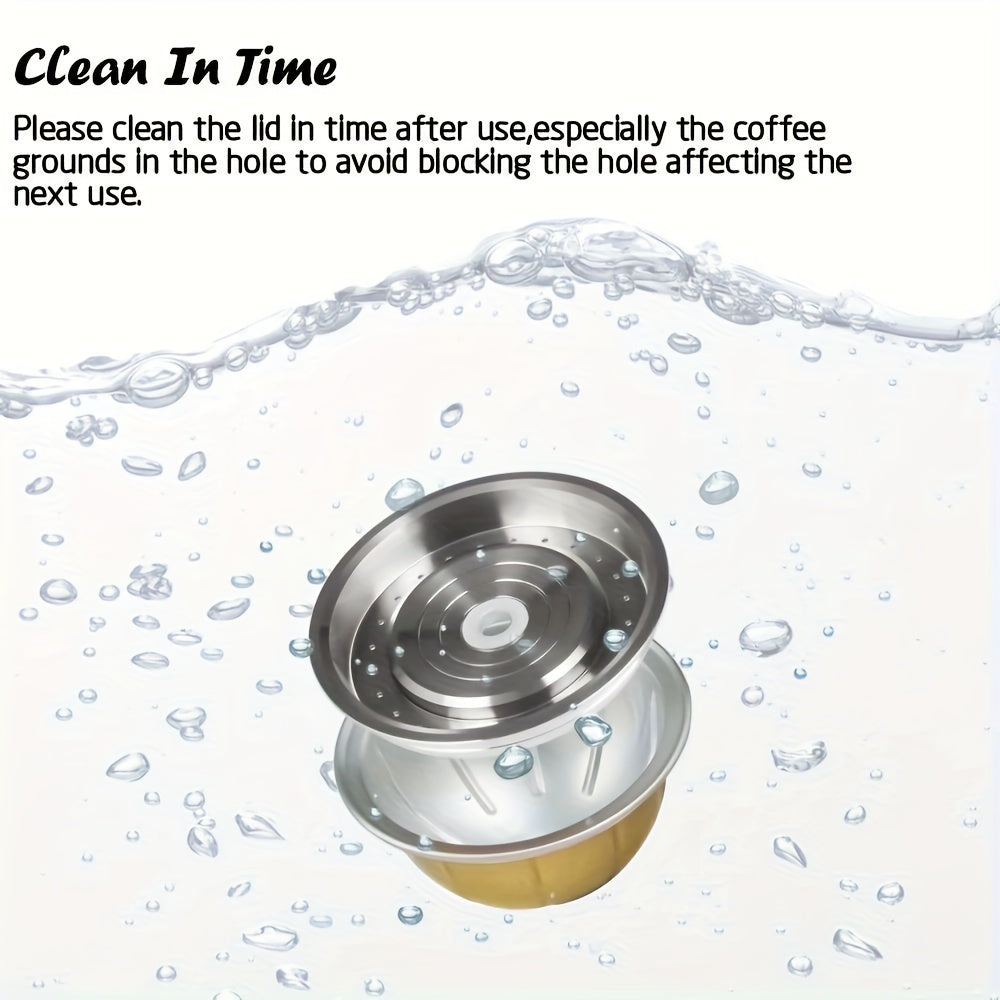 1, 2 yoki 3 ta qayta ishlatiladigan espresso podlari to'plami, VertuoLine mashinalari bilan mos kelishi uchun mo'ljallangan qopqoq bilan. Ushbu qahva filtr vositasi espresso ixlosmandlari uchun zarur bo'lgan uy jihozi.