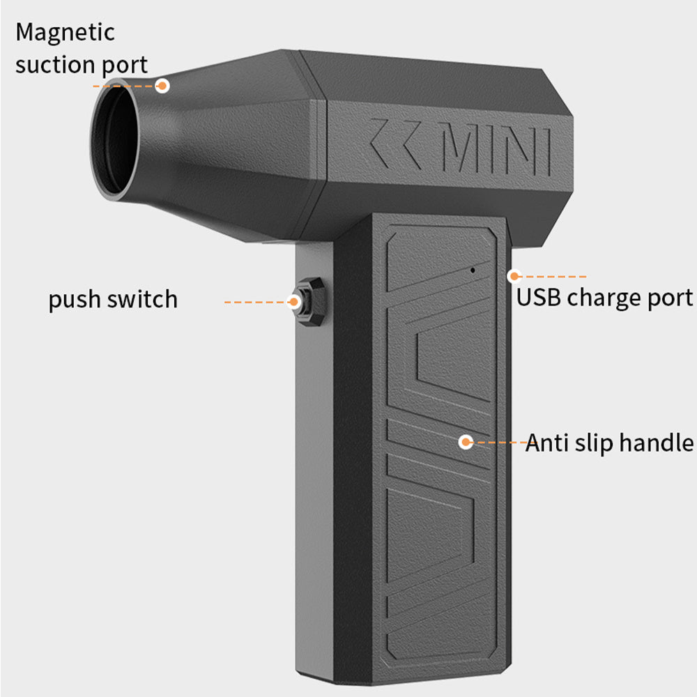 Mini Jet Hairdryer Handheld Fan 90,000 RPM Electric Air Blower Compact Durable