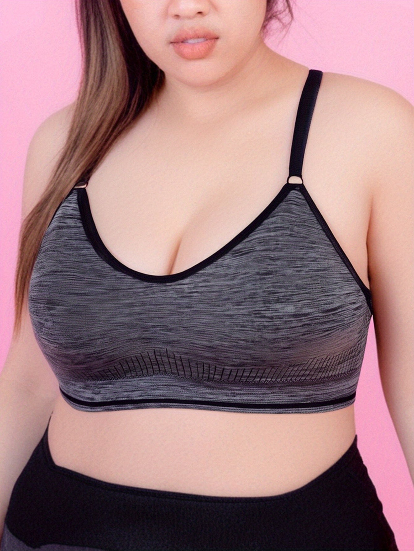 Бюстгальтер для женщин больших размеров безшовный дышащий для йоги и тренировок