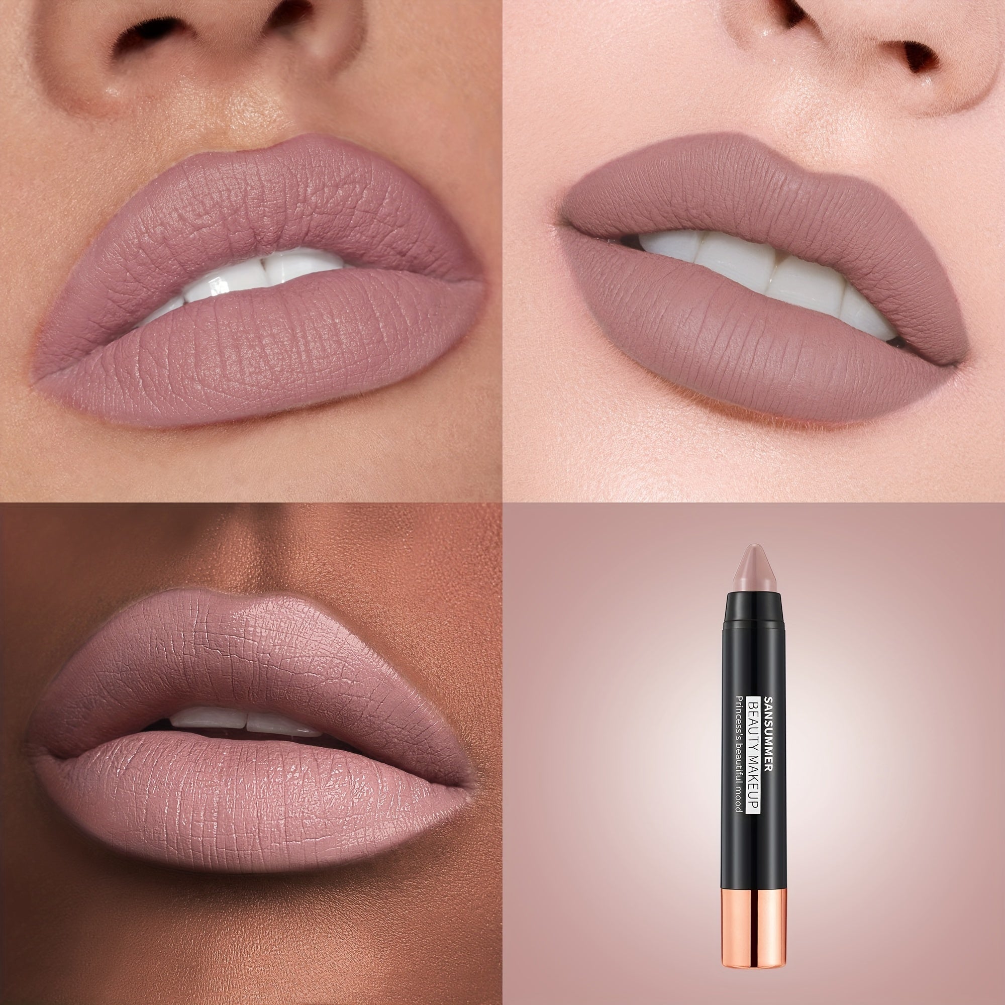 Juego de labiales para mujer, ocho colores, hidratantes y de larga duración