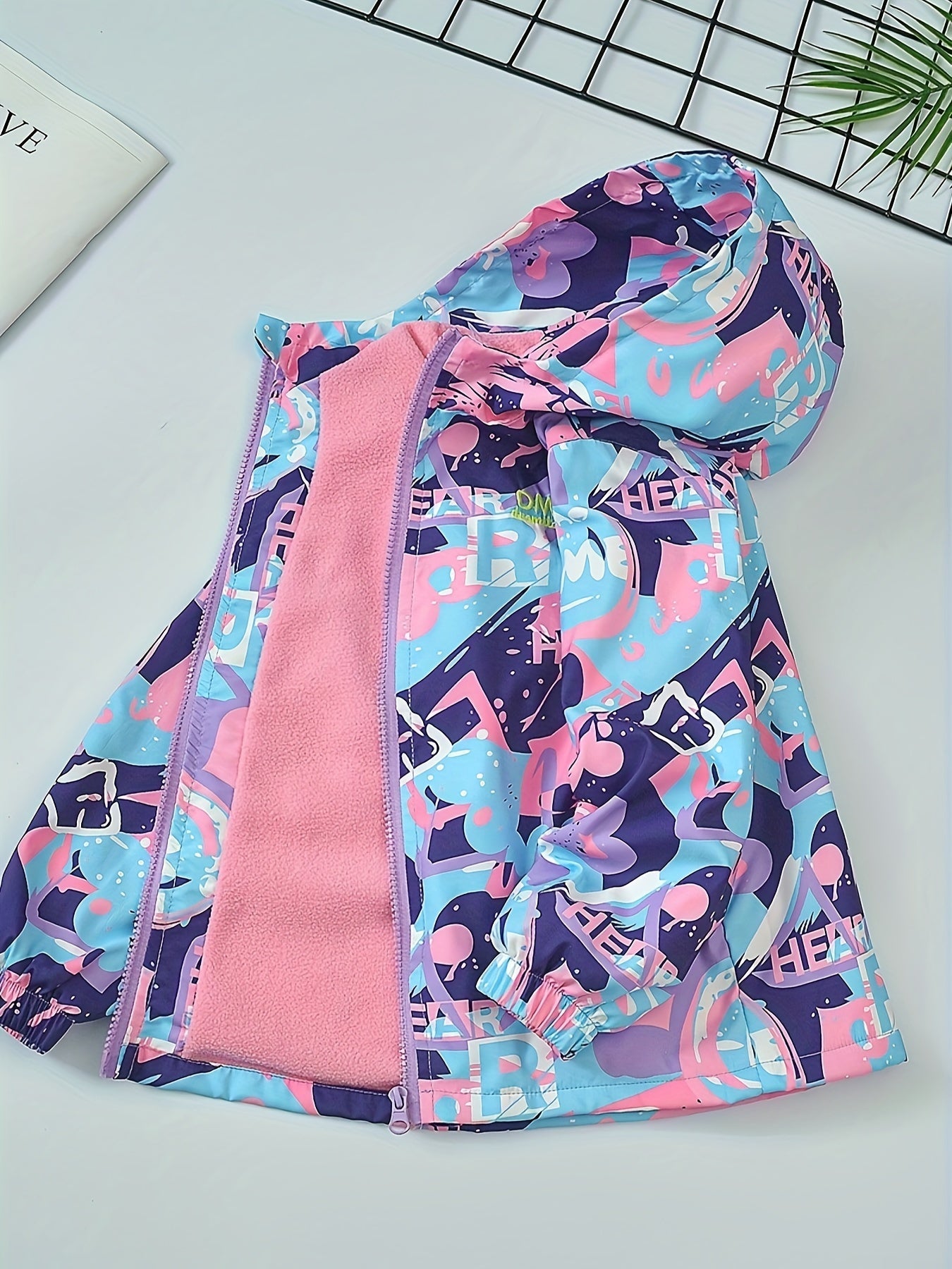 Girls' 3-in-1 Ski Jacket Waterproof Windproof Fleece-Lined Hooded Outdoor Coat