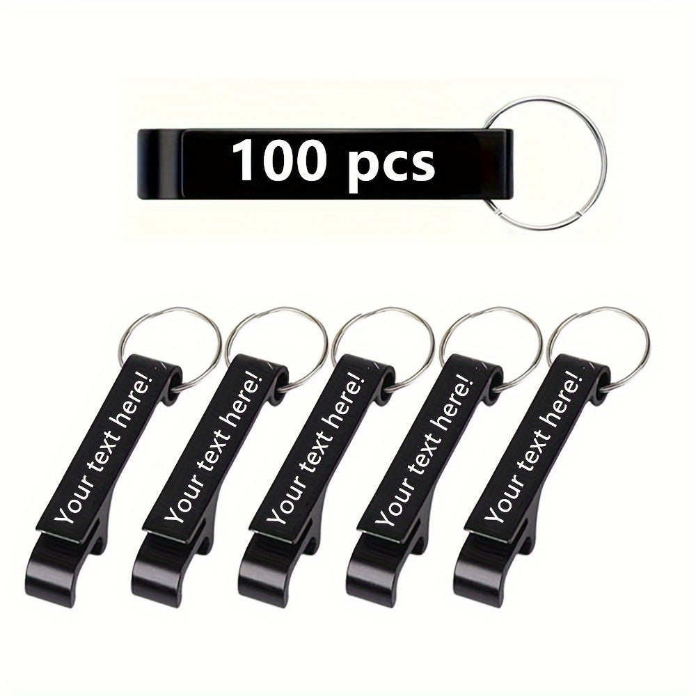 Customizable Metal Keychain Bottle Openers Engraved for Events and Holidays