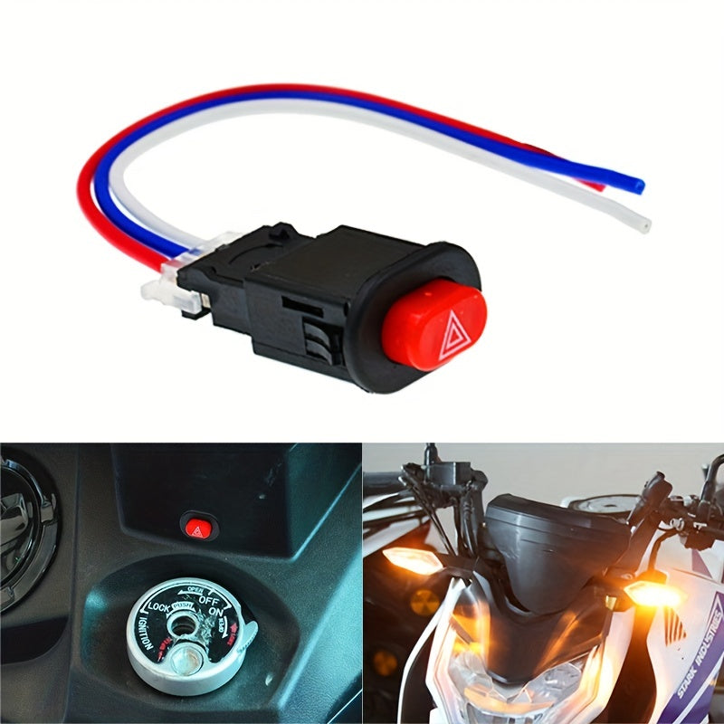 Universal motosikl yoqilg'ich signal chirog'i 12V 24V signal chirog'i tugmasi