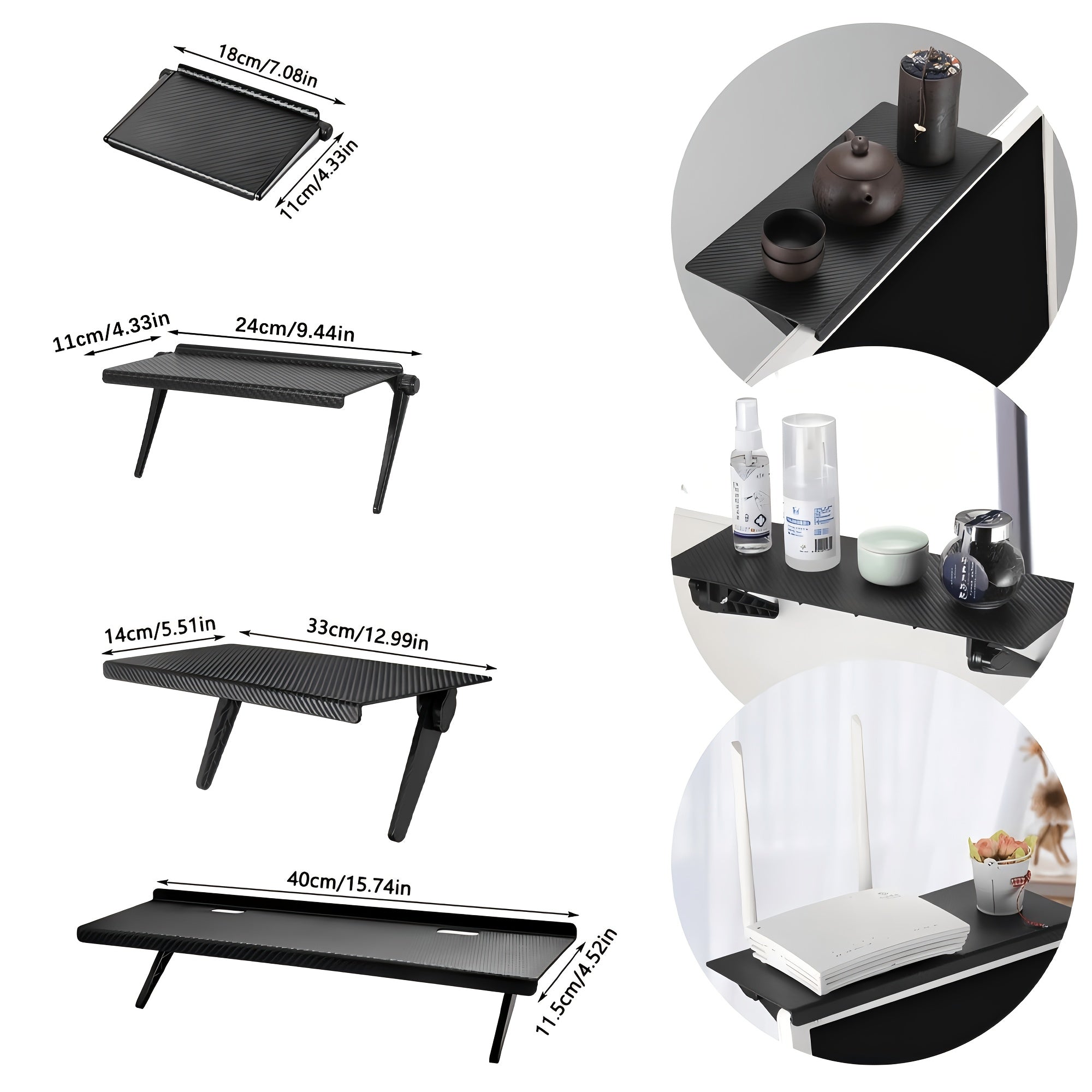 Adjustable Computer Monitor Storage Rack Foldable ABS 5KG Capacity