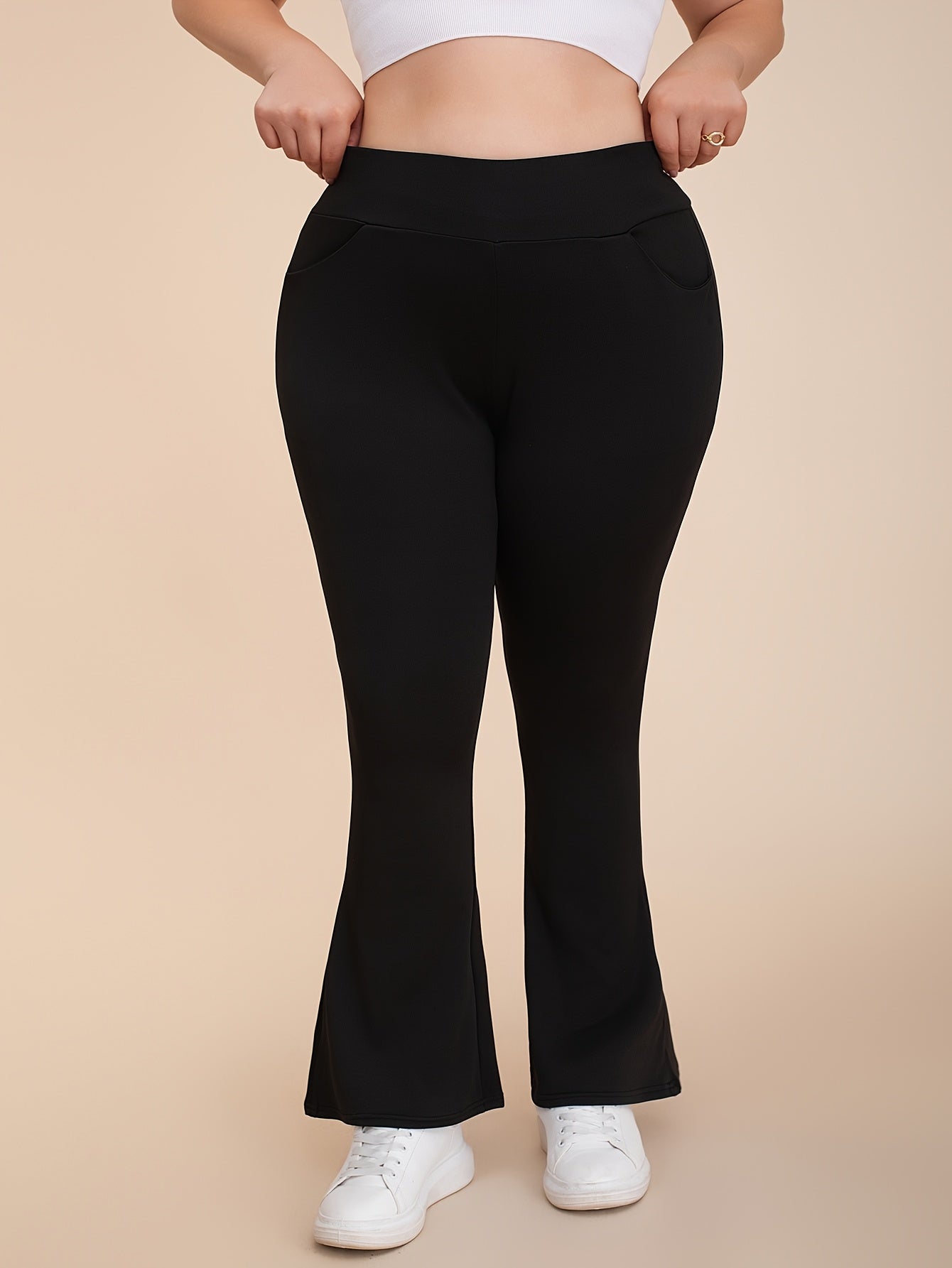 Women's Casual Cotton Loose Fit Trousers Large Size