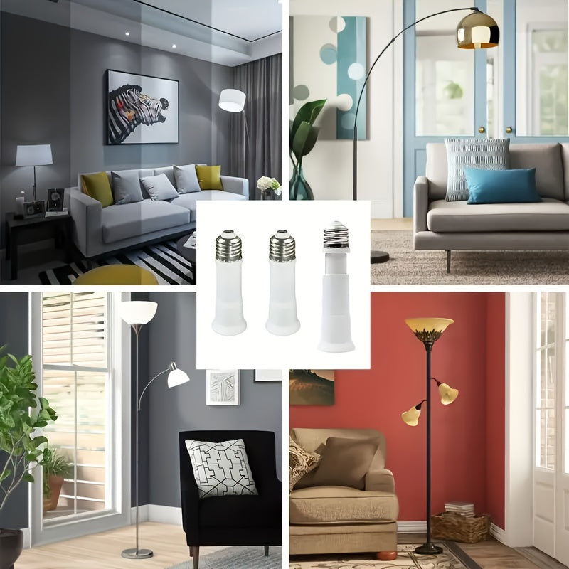 Adaptador de extensión de casquillo de lámpara de E26 a E16, paquete de 6 o 10 para conversión de bombillas