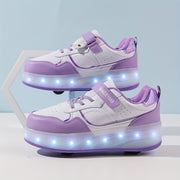 Kids Roller Skates for Girls and Boys with Flashing Lights, All-Season Casual