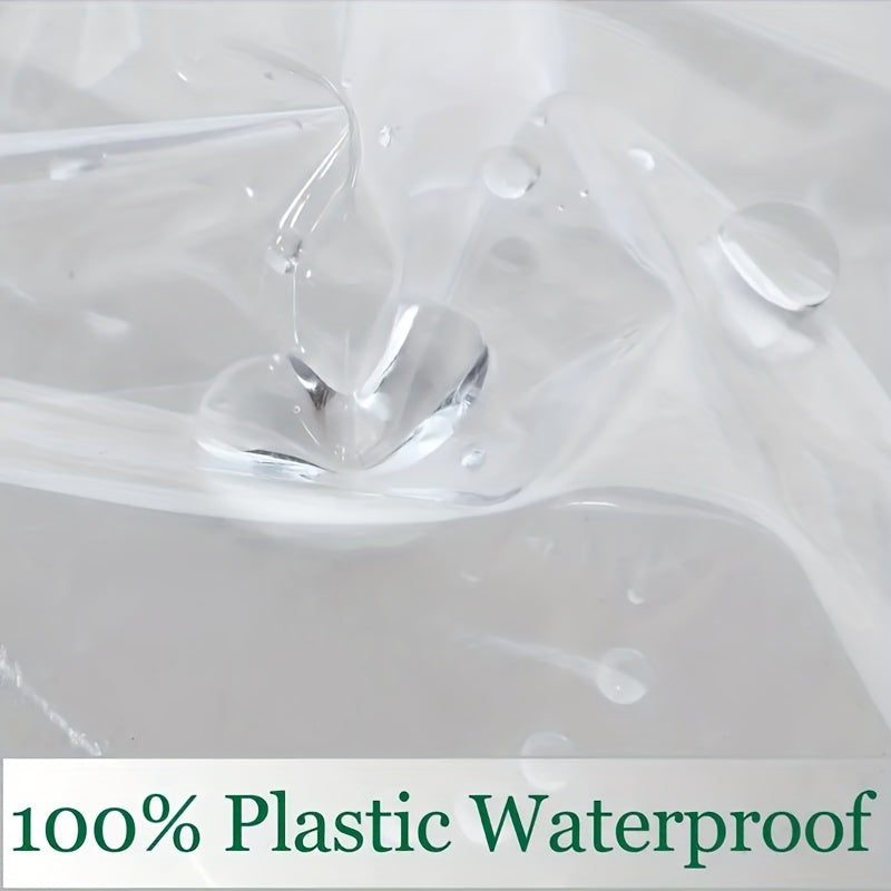 Mantel de PVC transparente a prueba de aceite para comedor y camping, cortable a medida