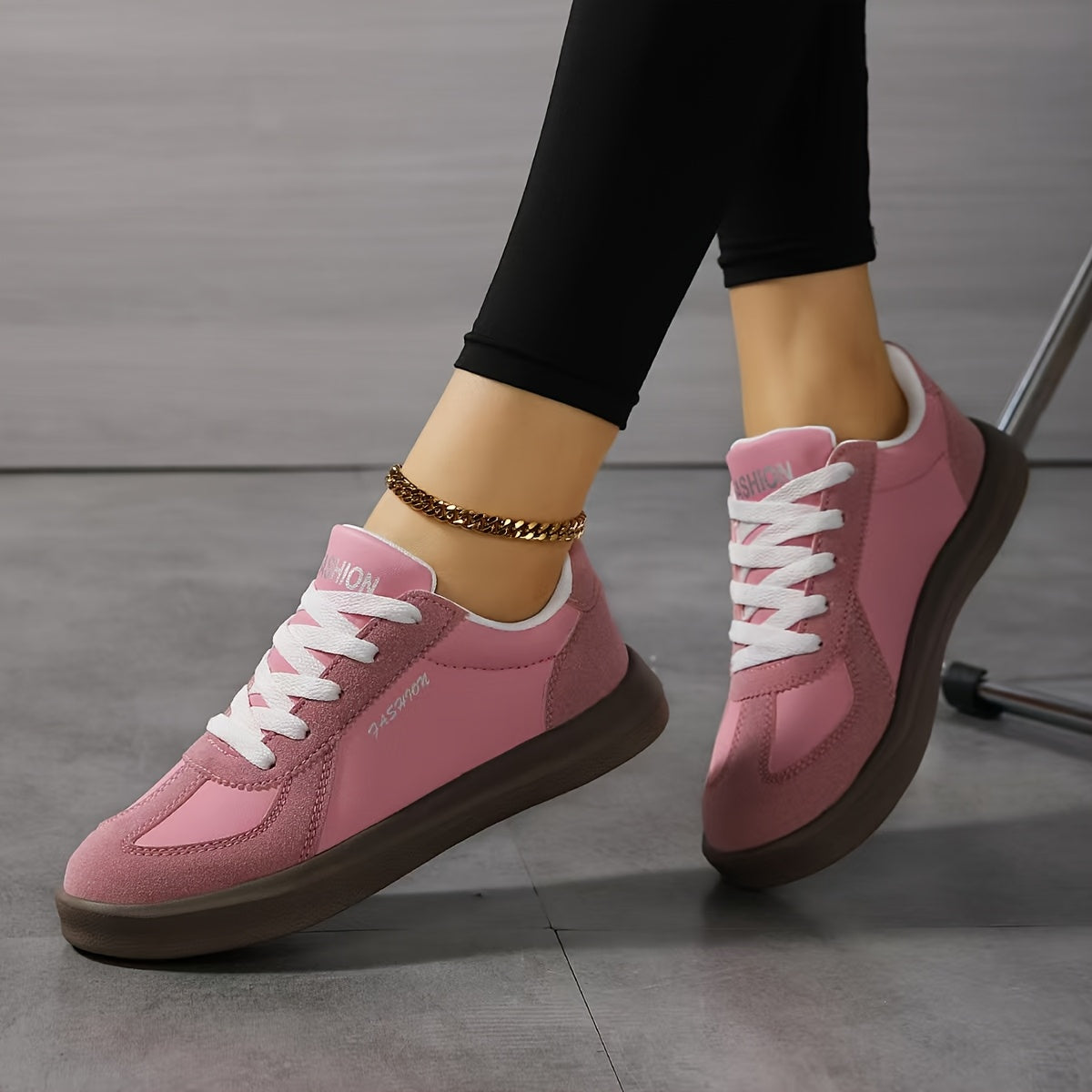 Women's Casual Lightweight Microfiber Sneakers with Phylon Sole
