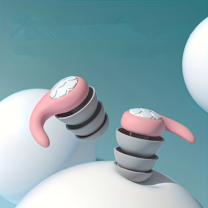 Silicone Earplugs Reusable Sound Blocking for Sleeping Swimming Diving Surfing