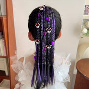 Multfilm Qahramoni Braid Boshqogʻi Bolalar uchun Sun'iy Rezina Ponytail Soch Aksesuar