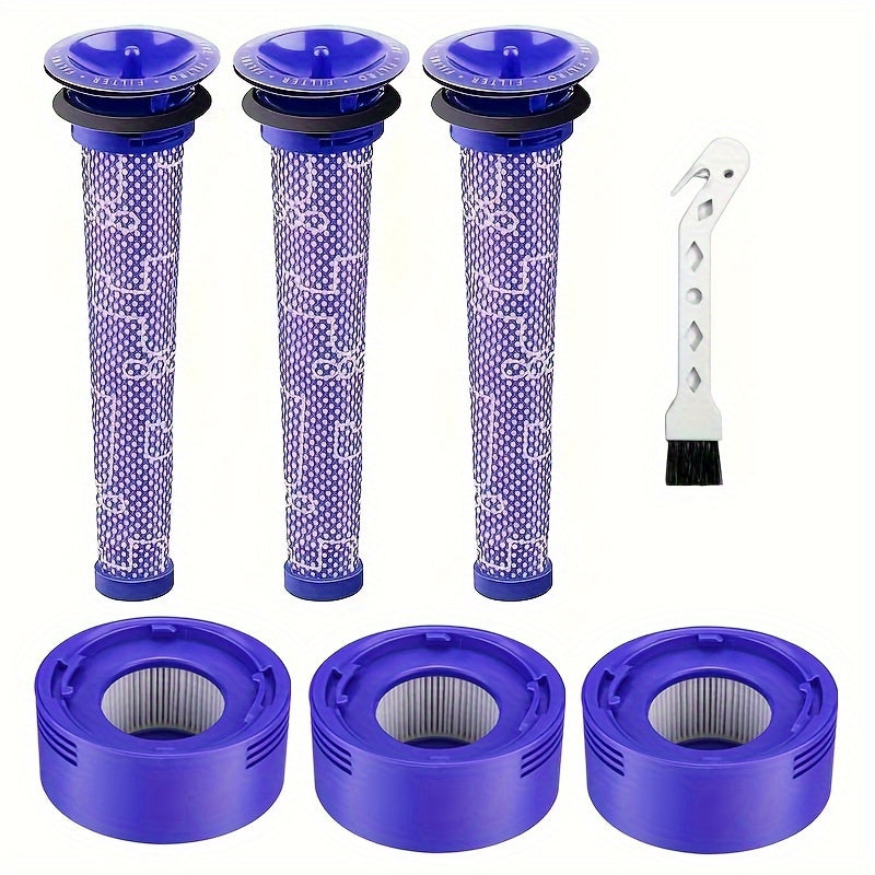 Dyson V6-V8 va DC58-DC62 bilan mos keladigan yuqori samarali almashtirish filtrlar - Absolute, Animal, Motorhead, Plus va Pro modellari uchun ideal - Qism raqamlari 965661-01 va 967478-01
