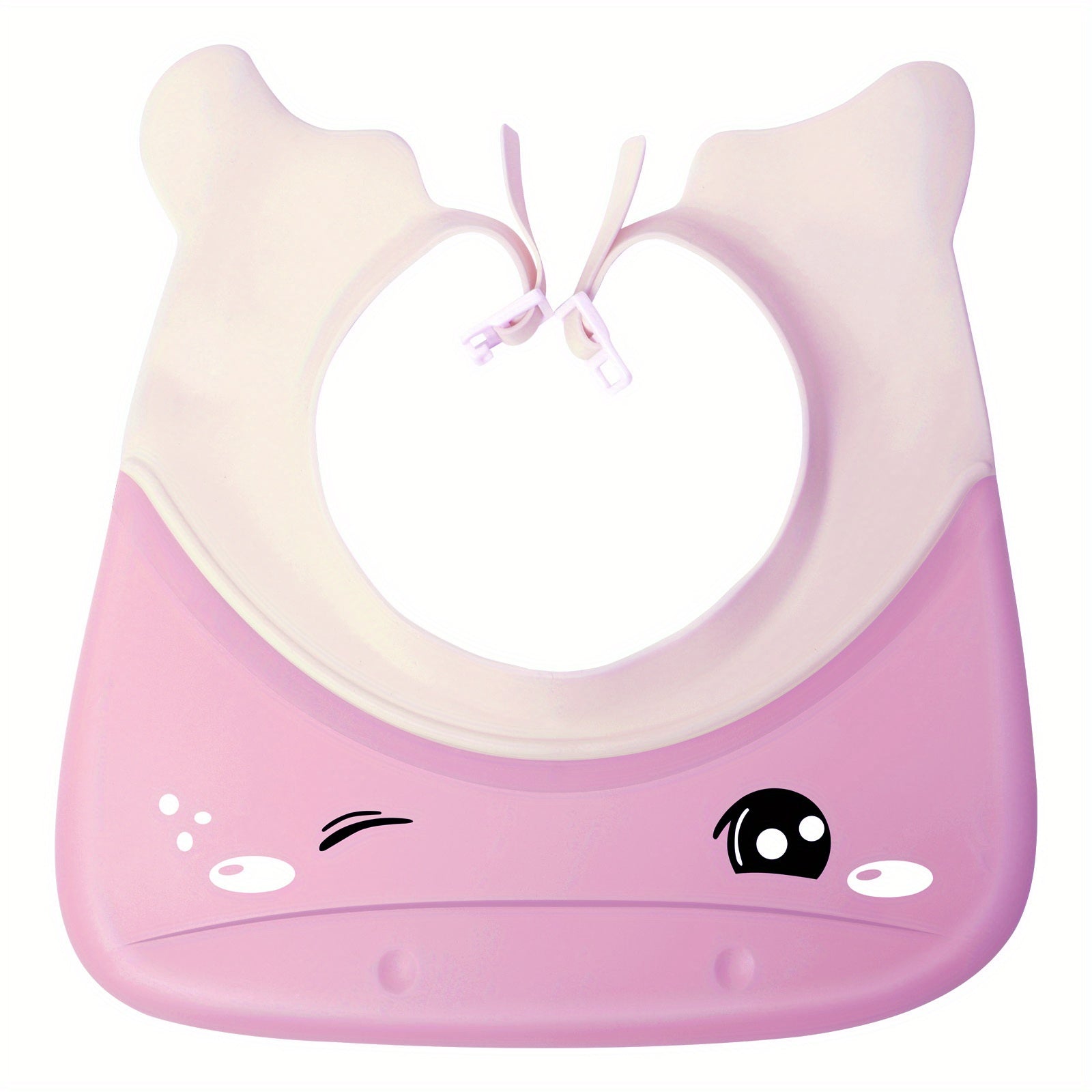 Children's Waterproof Shower Cap for Kids 0-12 Years Adjustable Rubber Ear and Eye Protection