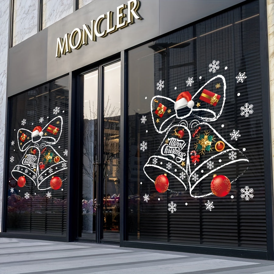 Christmas Bell Window Sticker Decoration for Living Room Home Decor