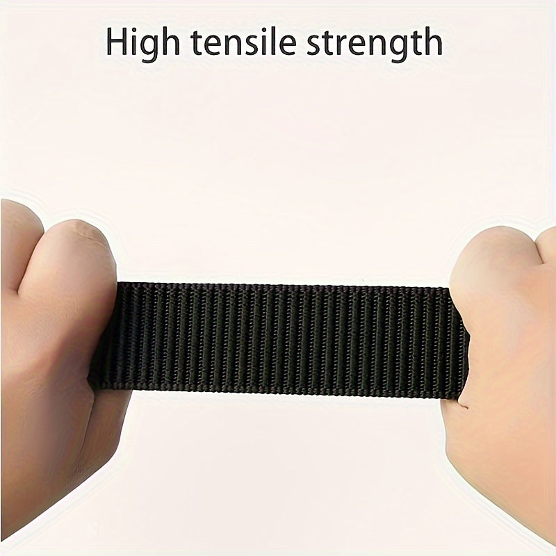 Men's Canvas Belt with Automatic Buckle for Jeans Outdoor Sports Black