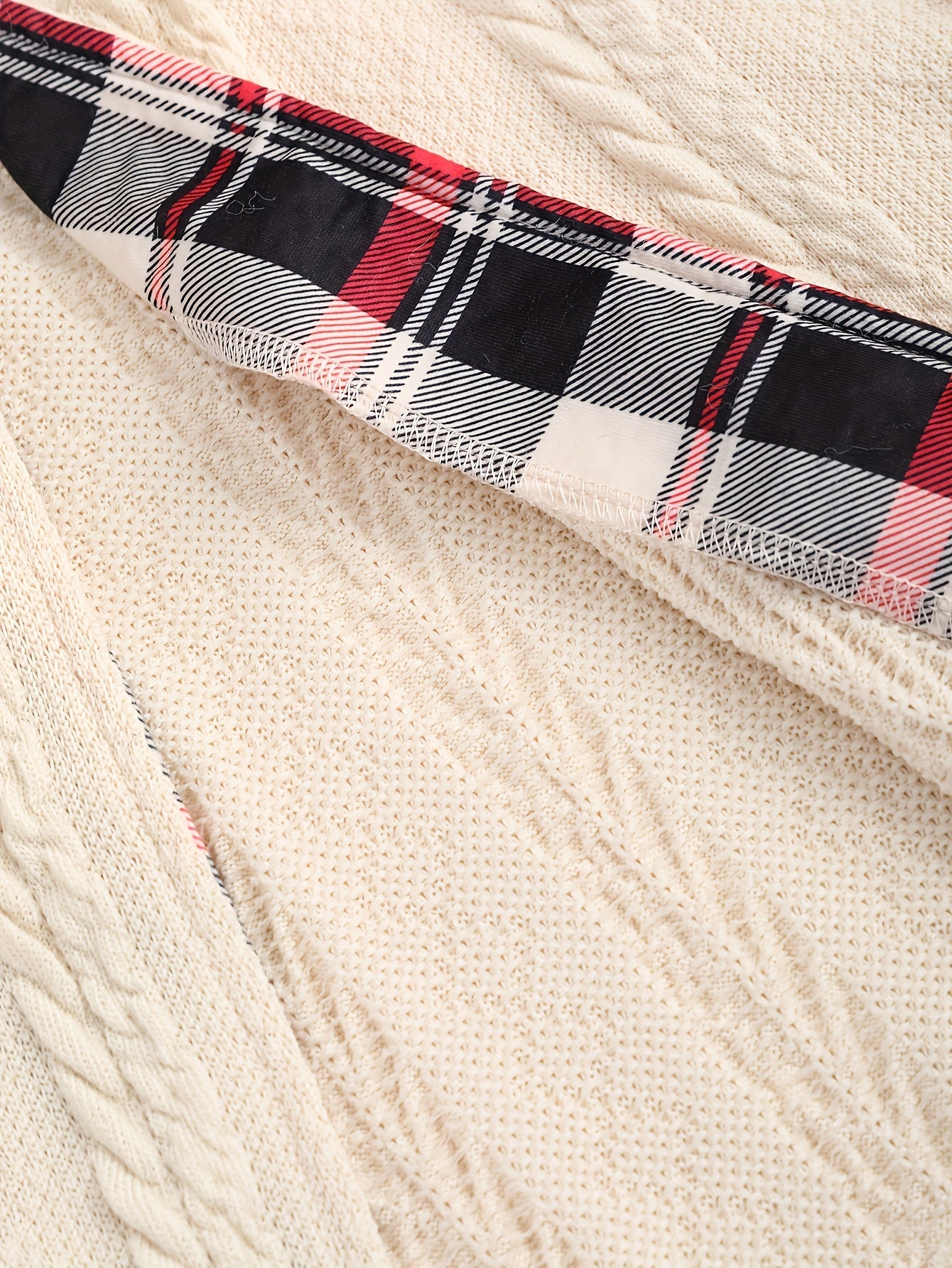 Y2K o'ralgan to'qima plitkali kapüşonli uzun palto katta o'lchamdagi ayollar uchun