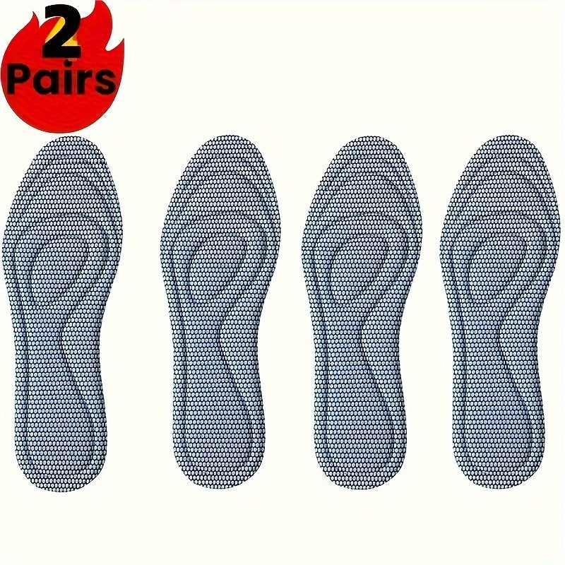 Unisex Memory Foam Insoles for Sports Running Shoes Odor-Resistant Breathable Sweat-Absorbing Set of 4