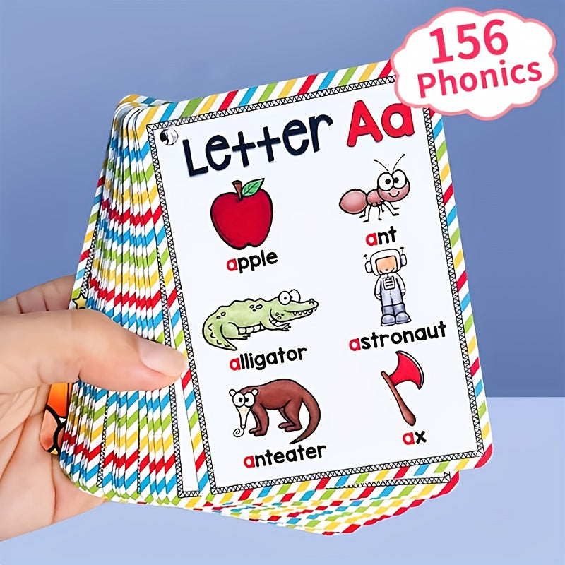 Educational Flash Cards Set 26 Letters Phonics Waterproof for Kids