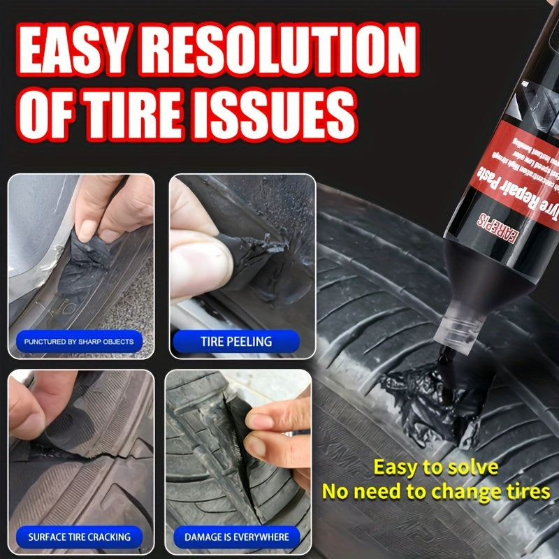 Клей для ремонта автомобильных шин, прочный резиновый наполнитель, герметик для трещин и царапин, 1 шт.