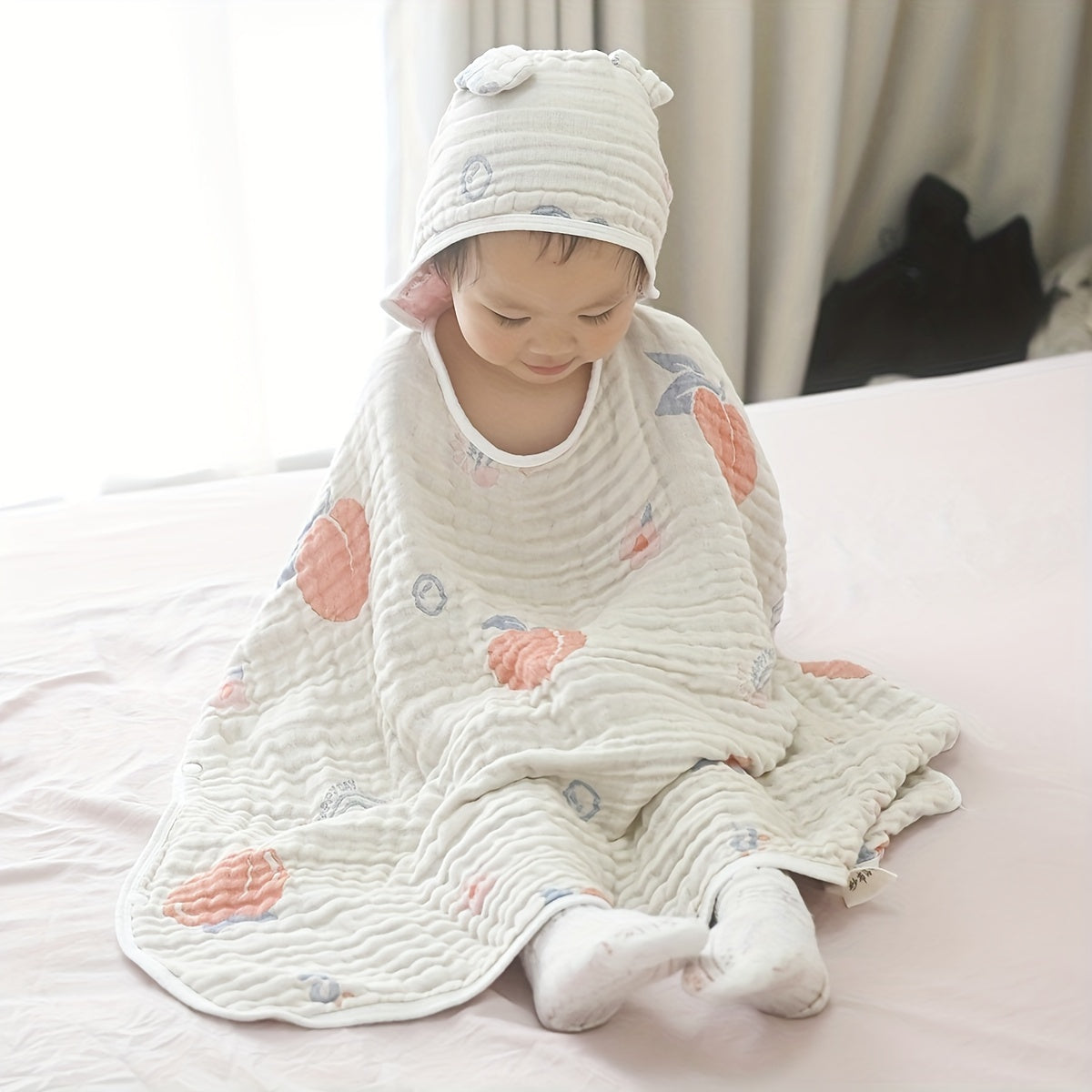 Soft Bamboo Hooded Bath Towel for Toddlers and Young Children Absorbent and Cozy
