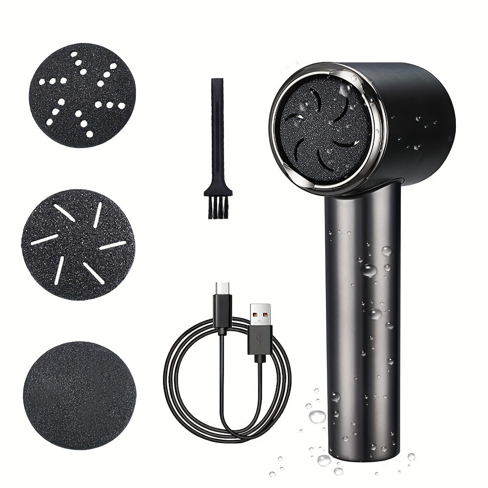 Электрический удалитель мозолей с вакуумом, ЖК-дисплей, 6 сменных насадок, перезаряжаемый инструмент для педикюра