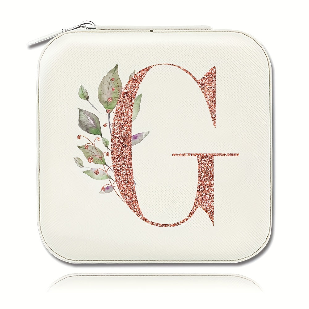 Шкатулка для хранения украшений для колец, ожерелий и гвоздиков, компактный дорожный органайзер