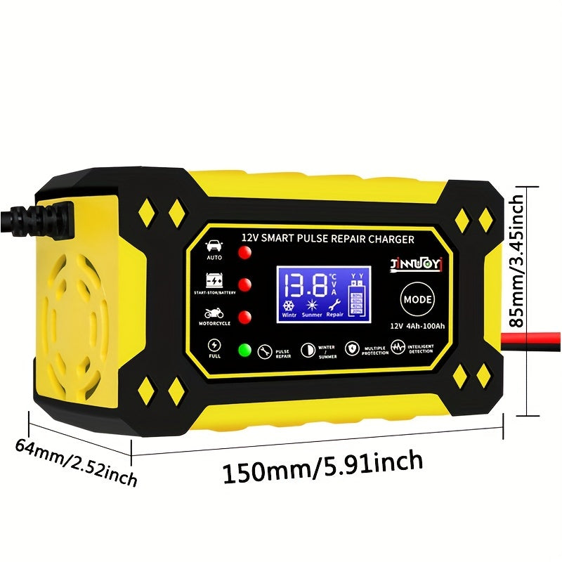 Smart Pulse Repair Charger for Cars Trucks Motorcycles Lawn Mowers 12A 50W