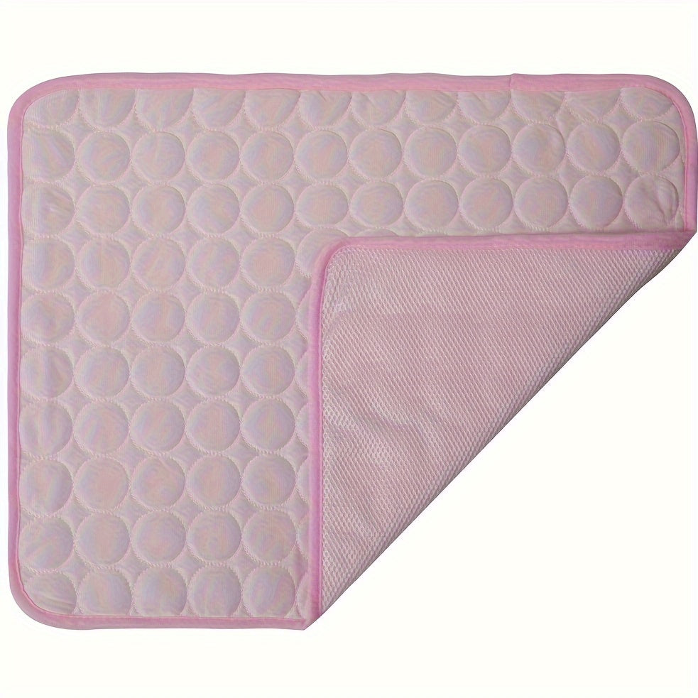 XL Cooling Pet Mat for Dogs and Cats Waterproof Washable Non-Slip Gray Zigzag Pattern