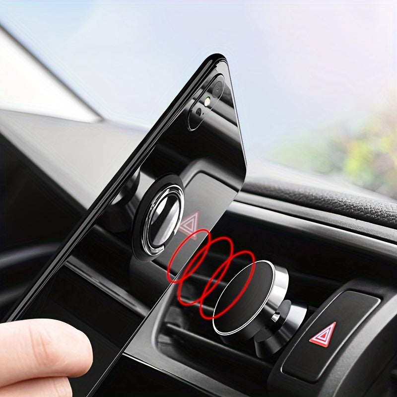 360 Degree Rotating Universal Phone Ring Holder Stand Magnetic Car Mount for Mobile Phones