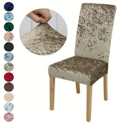 Velvet Dining Chair Slipcovers Protect and Add Elegance