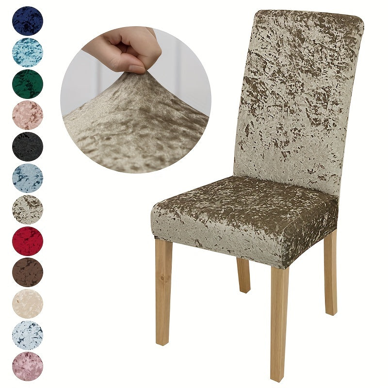 Velvet Dining Chair Slipcovers Protect and Add Elegance