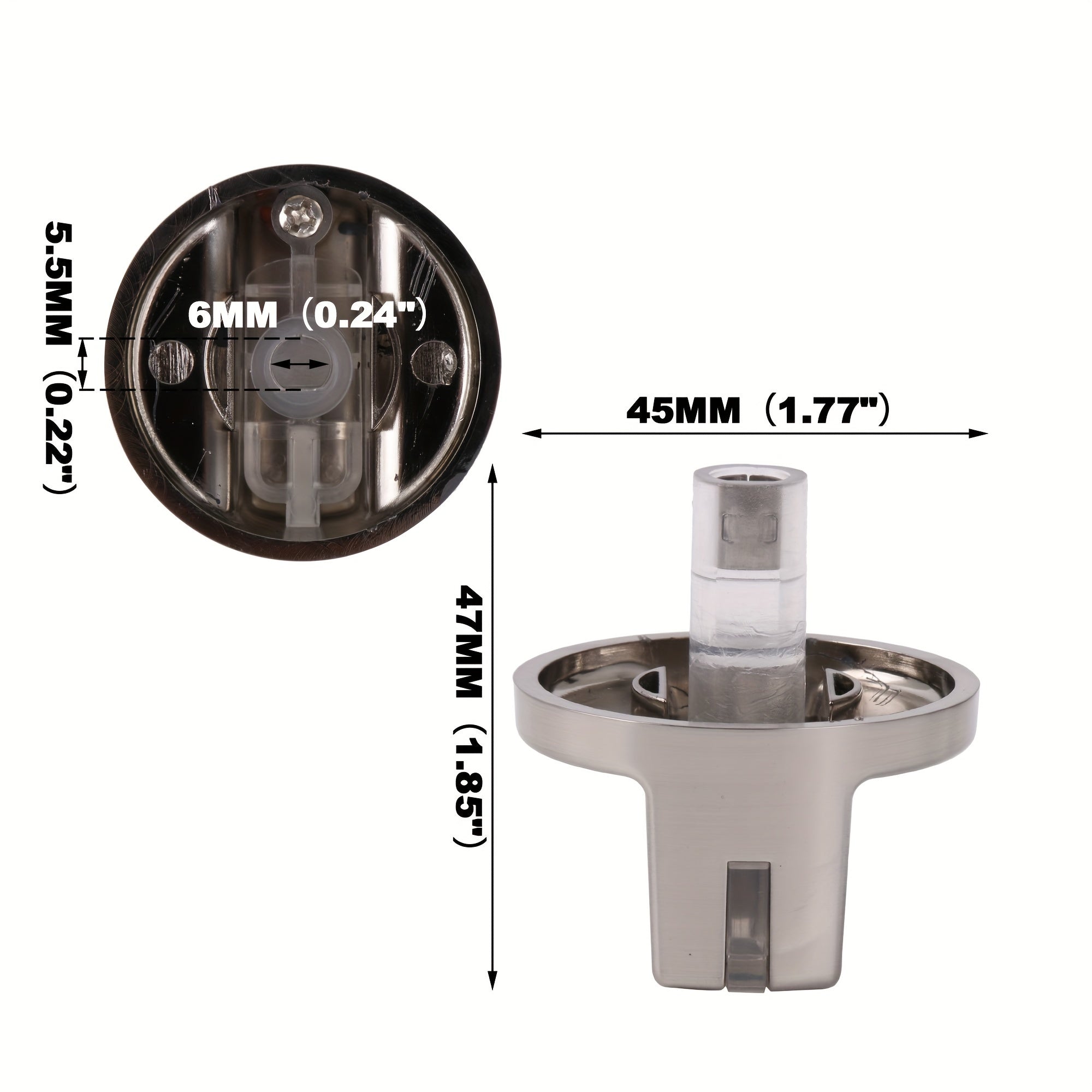 Reemplazo de perilla de gas para estufa de plástico duradero, fácil de instalar, control de quemador compatible