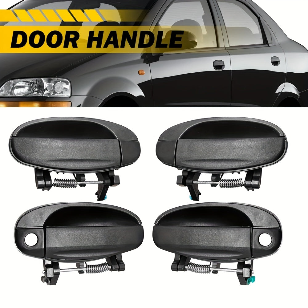 Car Door Handle Set for Chevrolet, Durable Plastic, Front Left and Right