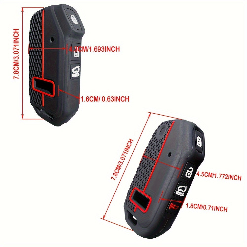 Car Key Fob Cover Silicone Keychain for Multiple Vehicle Models Compatible with Kia
