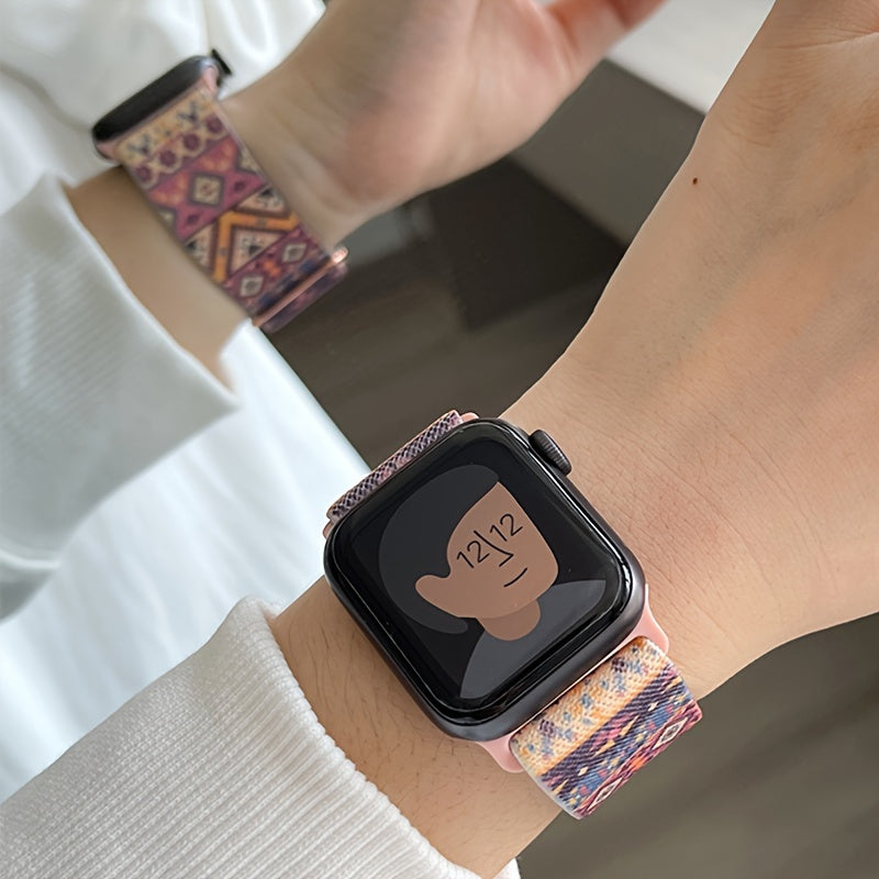 Nylon Replacement Watch Band for iWatch Series Ultra SE 8 7 6 5 4 3 2 1 38/40/41mm 42/44/45/49mm