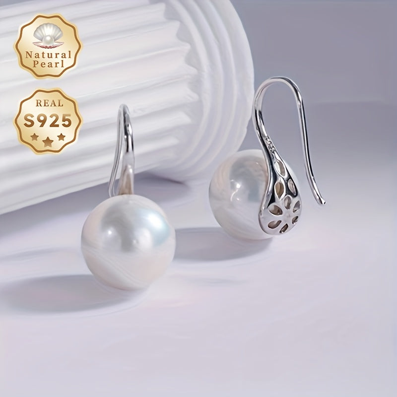 Zarif Vintage MUFAN Shirin Su Pearl Qaytish Bilaguzuklari - 11-12mm Tabiiy Pearl, Iyul Tug'ilgan Kuni To'pi, 925 Sterling Silver Qulflari, Kundalik Kiymak yoki Sovg'a Berish uchun Mukammal, Qoplamasiz Dizayn bilan Mint Honey Sovg'a Qutisi