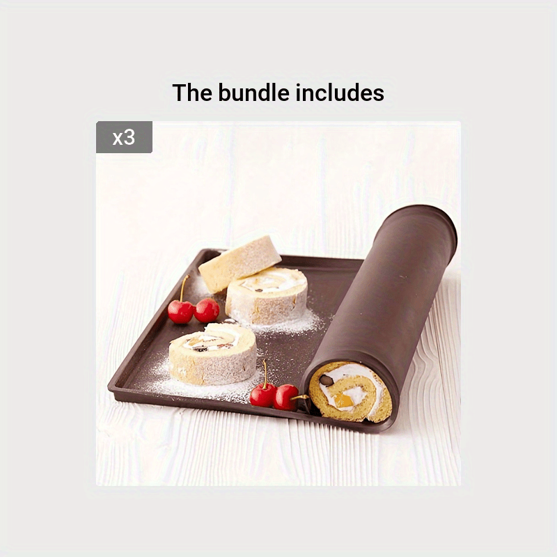 Silicone Swiss Roll Cake Mat - 30.99cm X 25.98cm - Pishirish asboblari