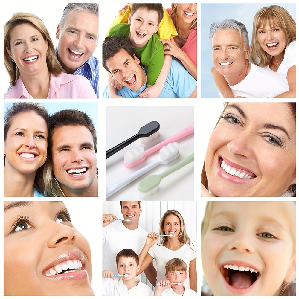 Adult Extra Soft Nano Toothbrush Pack of 4-24 with 20000 Bristles