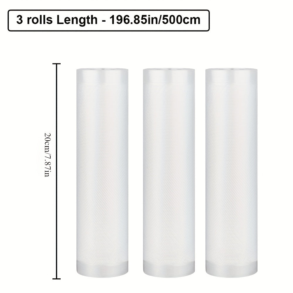Vacuum Sealer Rolls 5.0m White Food Storage Bags for Sous Vide Meal Prep