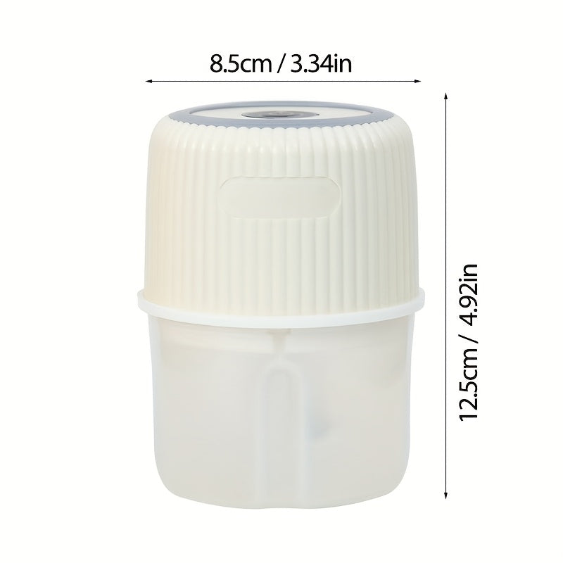 Stainless steel 3-tiltli pichoq bilan mini elektr sarimsoq bosish va maydalash. Tuzilishi, maydalash va kubiklash uchun USB bilan quvvatlanadigan oshxona mikseri. Type-C zaryadlash, o'tlar uchun ko'p maqsadli.